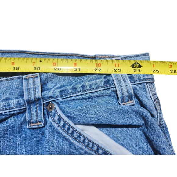 2 Levi Strauss Signature Carpenter Jeans Blue Denim Mens Size 50 Workwear - Picture 3 of 14